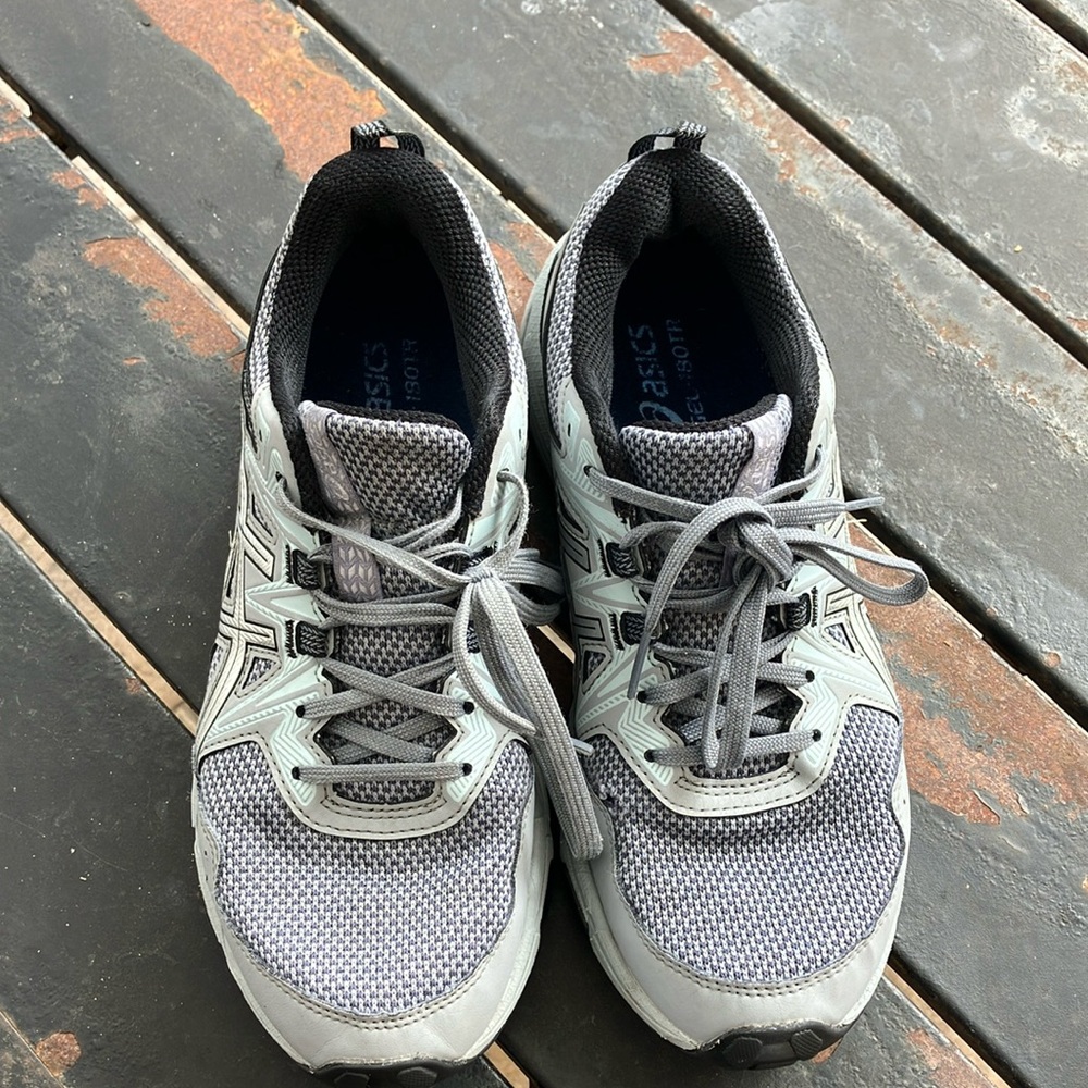 Asics Womens Gel Venture 8 Gray Running Shoes Sneakers Size 7.5